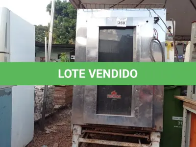 LOTE 350 - 01 FORNO INDUSTRIAL MARCA PRÓGAS PARA RETIRADA DE PEÇAS. (NO ESTADO) ATENÇÃO! FAZER A VISITAÇÃO ANTES DE ARREMATAR, NÃO SABEMOS SE FUNCIONA. LEILÃO NÃO TEM GARANTIA E NEM DEVOLUÇÃO, SUJEITO A POSSÍVEIS AVARIAS VISÍVEIS/OCULTAS E/OU AUSÊNCIA DE COMPONENTES.