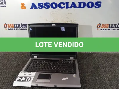LOTE 230 - 01 NOTEBOOK MARCA VECTOR 6670. (NO ESTADO) ATENÇÃO! FAZER A VISITAÇÃO ANTES DE ARREMATAR, NÃO SABEMOS SE FUNCIONA. LEILÃO NÃO TEM GARANTIA E NEM DEVOLUÇÃO, SUJEITO A POSSÍVEIS AVARIAS VISÍVEIS/OCULTAS E/OU AUSÊNCIA DE COMPONENTES.