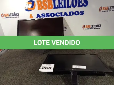 LOTE 265 - 02 MONITORES LG FLATROM E2260V-PN. (NO ESTADO) ATENÇÃO! FAZER A VISITAÇÃO ANTES DE ARREMATAR, NÃO SABEMOS SE FUNCIONA. LEILÃO NÃO TEM GARANTIA E NEM DEVOLUÇÃO, SUJEITO A POSSÍVEIS AVARIAS VISÍVEIS/OCULTAS E/OU AUSÊNCIA DE COMPONENTES.