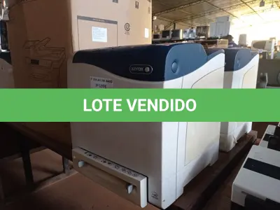 LOTE 330 - 02 IMPRESSORAS MARCAS XEROX PHASER 6500. (NO ESTADO) ATENÇÃO! FAZER A VISITAÇÃO ANTES DE ARREMATAR, NÃO SABEMOS SE FUNCIONA. LEILÃO NÃO TEM GARANTIA E NEM DEVOLUÇÃO, SUJEITO A POSSÍVEIS AVARIAS VISÍVEIS/OCULTAS E/OU AUSÊNCIA DE COMPONENTES.
