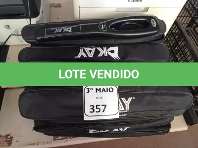 LOTE 357 - 20 DETECTORES DE METAL. (NO ESTADO) ATENÇÃO! FAZER A VISITAÇÃO ANTES DE ARREMATAR, NÃO SABEMOS SE FUNCIONA. LEILÃO NÃO TEM GARANTIA E NEM DEVOLUÇÃO, SUJEITO A POSSÍVEIS AVARIAS VISÍVEIS/OCULTAS E/OU AUSÊNCIA DE COMPONENTES.