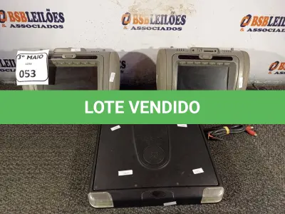 LOTE 053 - 02 ENCOSTOS COM MONITOR/USB PARA CARRO E 01 TV MULTIMÍDIA COM AVARIAS. (NO ESTADO) ATENÇÃO! FAZER A VISITAÇÃO ANTES DE ARREMATAR, NÃO SABEMOS SE FUNCIONA. LEILÃO NÃO TEM GARANTIA E NEM DEVOLUÇÃO, SUJEITO A POSSÍVEIS AVARIAS VISÍVEIS/OCULTAS E/OU AUSÊNCIA DE COMPONENTES.