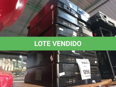 LOTE 098 - 05 CPU’S MARCA POSITIVO. (NO ESTADO) ATENÇÃO! FAZER A VISITAÇÃO ANTES DE ARREMATAR, NÃO SABEMOS SE FUNCIONA. LEILÃO NÃO TEM GARANTIA E NEM DEVOLUÇÃO, SUJEITO A POSSÍVEIS AVARIAS VISÍVEIS/OCULTAS E/OU AUSÊNCIA DE COMPONENTES.