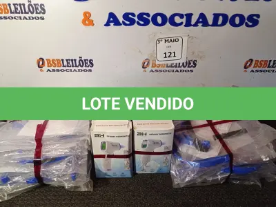 LOTE 121 - 08 TERMÔMETROS E 10 MÁSCARAS. (NO ESTADO) ATENÇÃO! FAZER A VISITAÇÃO ANTES DE ARREMATAR, NÃO SABEMOS SE FUNCIONA. LEILÃO NÃO TEM GARANTIA E NEM DEVOLUÇÃO, SUJEITO A POSSÍVEIS AVARIAS VISÍVEIS/OCULTAS E/OU AUSÊNCIA DE COMPONENTES.