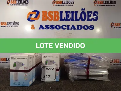 LOTE 312 - 10 TERMÔMETROS E 10 MÁSCARAS. (NO ESTADO) ATENÇÃO! FAZER A VISITAÇÃO ANTES DE ARREMATAR, NÃO SABEMOS SE FUNCIONA. LEILÃO NÃO TEM GARANTIA E NEM DEVOLUÇÃO, SUJEITO A POSSÍVEIS AVARIAS VISÍVEIS/OCULTAS E/OU AUSÊNCIA DE COMPONENTES.
