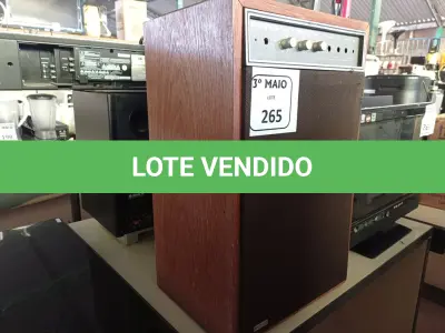 LOTE 265 - 01 CAIXA DE SOM AMPLIFICADA MARCA FRAHM COM AVARIAS. (NO ESTADO) ATENÇÃO! FAZER A VISITAÇÃO ANTES DE ARREMATAR, NÃO SABEMOS SE FUNCIONA. LEILÃO NÃO TEM GARANTIA E NEM DEVOLUÇÃO, SUJEITO A POSSÍVEIS AVARIAS VISÍVEIS/OCULTAS E/OU AUSÊNCIA DE COMPONENTES.