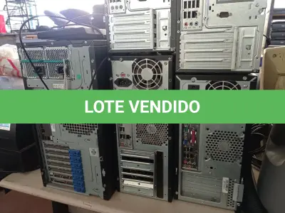 LOTE 336 - 05 CPU’S MARCAS E MODELOS DIVERSOS. (NO ESTADO) ATENÇÃO! FAZER A VISITAÇÃO ANTES DE ARREMATAR, NÃO SABEMOS SE FUNCIONA. LEILÃO NÃO TEM GARANTIA E NEM DEVOLUÇÃO, SUJEITO A POSSÍVEIS AVARIAS VISÍVEIS/OCULTAS E/OU AUSÊNCIA DE COMPONENTES.