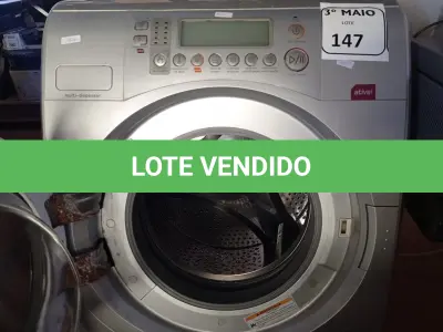 LOTE 147 - 01 MÁQUINA LAVA E SECA MARCA BRASTEMP 220V. (NO ESTADO) ATENÇÃO! FAZER A VISITAÇÃO ANTES DE ARREMATAR, NÃO SABEMOS SE FUNCIONA. LEILÃO NÃO TEM GARANTIA E NEM DEVOLUÇÃO, SUJEITO A POSSÍVEIS AVARIAS VISÍVEIS/OCULTAS E/OU AUSÊNCIA DE COMPONENTES.