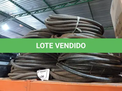 LOTE 106 - 01 LOTE COM MANGUEIRAS CORRUGADA COM ALMA DE AÇO FLEXÍVEL. (NO ESTADO) ATENÇÃO! FAZER A VISITAÇÃO ANTES DE ARREMATAR, NÃO SABEMOS SE FUNCIONA. LEILÃO NÃO TEM GARANTIA E NEM DEVOLUÇÃO, SUJEITO A POSSÍVEIS AVARIAS VISÍVEIS/OCULTAS E/OU AUSÊNCIA DE COMPONENTES.