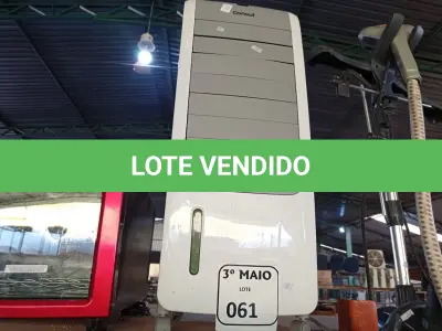 LOTE 061 - 01 UMIDIFICADOR MARCA CONSUL 220V COM AVARIAS. (NO ESTADO) ATENÇÃO! FAZER A VISITAÇÃO ANTES DE ARREMATAR, NÃO SABEMOS SE FUNCIONA. LEILÃO NÃO TEM GARANTIA E NEM DEVOLUÇÃO, SUJEITO A POSSÍVEIS AVARIAS VISÍVEIS/OCULTAS E/OU AUSÊNCIA DE COMPONENTES.