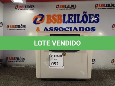 LOTE 052 - 01 COFRE A PROVA DE FOGO MODELO 1170 MARCA SENTRY. (NO ESTADO) ATENÇÃO! FAZER A VISITAÇÃO ANTES DE ARREMATAR, NÃO SABEMOS SE FUNCIONA. LEILÃO NÃO TEM GARANTIA E NEM DEVOLUÇÃO, SUJEITO A POSSÍVEIS AVARIAS VISÍVEIS/OCULTAS E/OU AUSÊNCIA DE COMPONENTES.