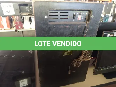 LOTE 265 - 01 CAIXA DE SOM AMPLIFICADA MARCA FRAHM COM AVARIAS. (NO ESTADO) ATENÇÃO! FAZER A VISITAÇÃO ANTES DE ARREMATAR, NÃO SABEMOS SE FUNCIONA. LEILÃO NÃO TEM GARANTIA E NEM DEVOLUÇÃO, SUJEITO A POSSÍVEIS AVARIAS VISÍVEIS/OCULTAS E/OU AUSÊNCIA DE COMPONENTES.
