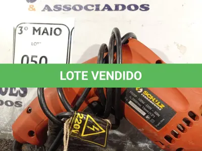 LOTE 050 - 01 PARAFUSADEIRA/FURADEIRA MARCA SCHUZ 220V. (NO ESTADO) ATENÇÃO! FAZER A VISITAÇÃO ANTES DE ARREMATAR, NÃO SABEMOS SE FUNCIONA. LEILÃO NÃO TEM GARANTIA E NEM DEVOLUÇÃO, SUJEITO A POSSÍVEIS AVARIAS VISÍVEIS/OCULTAS E/OU AUSÊNCIA DE COMPONENTES.