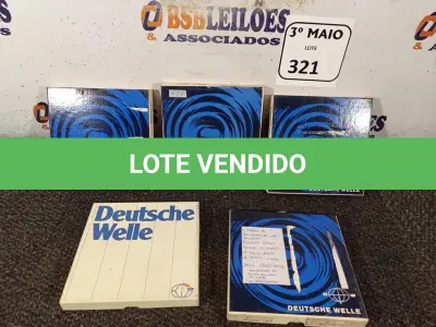 LOTE 321 - 05 CARRÉTEIS COM FITAS PARA GRAVADOR DE ROLO. (NO ESTADO) ATENÇÃO! FAZER A VISITAÇÃO ANTES DE ARREMATAR, NÃO SABEMOS SE FUNCIONA. LEILÃO NÃO TEM GARANTIA E NEM DEVOLUÇÃO, SUJEITO A POSSÍVEIS AVARIAS VISÍVEIS/OCULTAS E/OU AUSÊNCIA DE COMPONENTES.