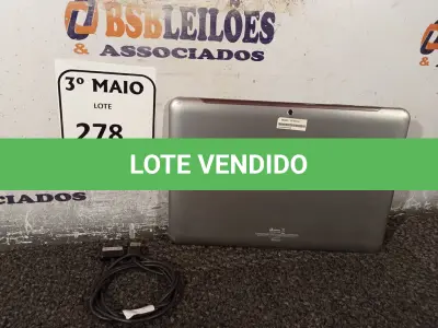 LOTE 278 - 01 TABLET SAMSUNG MODELO:GT-P5110 COM CABO. (NO ESTADO) ATENÇÃO! FAZER A VISITAÇÃO ANTES DE ARREMATAR, NÃO SABEMOS SE FUNCIONA. LEILÃO NÃO TEM GARANTIA E NEM DEVOLUÇÃO, SUJEITO A POSSÍVEIS AVARIAS VISÍVEIS/OCULTAS E/OU AUSÊNCIA DE COMPONENTES.