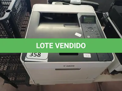 LOTE 358 - 01 IMPRESSORA A LASER MODELO:5280 MARCAS CANON. (NO ESTADO) ATENÇÃO! FAZER A VISITAÇÃO ANTES DE ARREMATAR, NÃO SABEMOS SE FUNCIONA. LEILÃO NÃO TEM GARANTIA E NEM DEVOLUÇÃO, SUJEITO A POSSÍVEIS AVARIAS VISÍVEIS/OCULTAS E/OU AUSÊNCIA DE COMPONENTES.