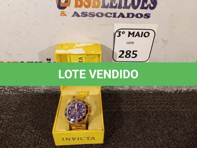 LOTE 285 - 01 RELÓGIO DE PULSO. (NO ESTADO) ATENÇÃO! FAZER A VISITAÇÃO ANTES DE ARREMATAR, NÃO SABEMOS SE FUNCIONA. LEILÃO NÃO TEM GARANTIA E NEM DEVOLUÇÃO, SUJEITO A POSSÍVEIS AVARIAS VISÍVEIS/OCULTAS E/OU AUSÊNCIA DE COMPONENTES.