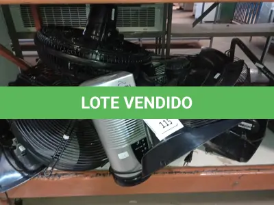 LOTE 115 - 01 LOTE COM VENTILADORES PARA RETIRADA DE PEÇAS. (NO ESTADO) ATENÇÃO! FAZER A VISITAÇÃO ANTES DE ARREMATAR, NÃO SABEMOS SE FUNCIONA. LEILÃO NÃO TEM GARANTIA E NEM DEVOLUÇÃO, SUJEITO A POSSÍVEIS AVARIAS VISÍVEIS/OCULTAS E/OU AUSÊNCIA DE COMPONENTES.