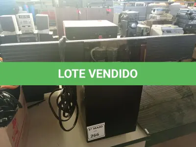 LOTE 266 - 01 SISTEMA DE ÁUDIO COM REPRODUTOR DE DISCO E VÍDEO DIGITAL MODELO: SW8100/59 E 01 SISTEMA REPRODUTOR DE DISCO DE VÍDEO DIGITAL MODELO: NO:HTS8100/59 MARCA PHILIPS. (NO ESTADO) ATENÇÃO! FAZER A VISITAÇÃO ANTES DE ARREMATAR, NÃO SABEMOS SE FUNCIONA. LEILÃO NÃO TEM GARANTIA E NEM DEVOLUÇÃO, SUJEITO A POSSÍVEIS AVARIAS VISÍVEIS/OCULTAS E/OU AUSÊNCIA DE COMPONENTES.