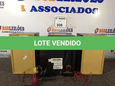 LOTE 308 - 01 MICRO SYSTEM MODELO: MCM166 MARCA PHILIPS. (NO ESTADO) ATENÇÃO! FAZER A VISITAÇÃO ANTES DE ARREMATAR, NÃO SABEMOS SE FUNCIONA. LEILÃO NÃO TEM GARANTIA E NEM DEVOLUÇÃO, SUJEITO A POSSÍVEIS AVARIAS VISÍVEIS/OCULTAS E/OU AUSÊNCIA DE COMPONENTES.