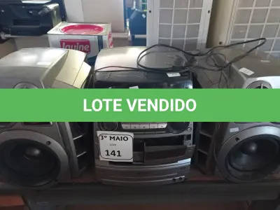 LOTE 141 - 01 A APARELHO DE SOM 3X1 MARCA GRADIENTE. (NO ESTADO) ATENÇÃO! FAZER A VISITAÇÃO ANTES DE ARREMATAR, NÃO SABEMOS SE FUNCIONA. LEILÃO NÃO TEM GARANTIA E NEM DEVOLUÇÃO, SUJEITO A POSSÍVEIS AVARIAS VISÍVEIS/OCULTAS E/OU AUSÊNCIA DE COMPONENTES.