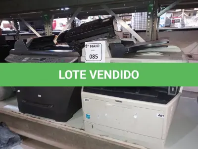 LOTE 085 - 02 IMPRESSORAS MULTIFUNCIONAL E 1 APARELHO DE FAX. (NO ESTADO) ATENÇÃO! FAZER A VISITAÇÃO ANTES DE ARREMATAR, NÃO SABEMOS SE FUNCIONA. LEILÃO NÃO TEM GARANTIA E NEM DEVOLUÇÃO, SUJEITO A POSSÍVEIS AVARIAS VISÍVEIS/OCULTAS E/OU AUSÊNCIA DE COMPONENTES.