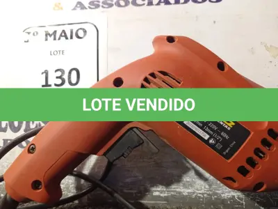 LOTE 130 - 01 PARAFUSADEIRA/FURADEIRA MARCA SCHUZ 220V. (NO ESTADO) ATENÇÃO! FAZER A VISITAÇÃO ANTES DE ARREMATAR, NÃO SABEMOS SE FUNCIONA. LEILÃO NÃO TEM GARANTIA E NEM DEVOLUÇÃO, SUJEITO A POSSÍVEIS AVARIAS VISÍVEIS/OCULTAS E/OU AUSÊNCIA DE COMPONENTES.
