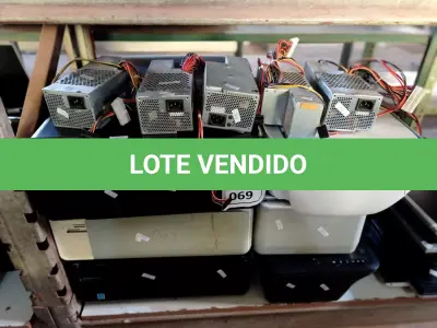 LOTE 069 - 06 IMPRESSORAS MARCAS E MODELOS DIVERSOS E 05 FONTES DE ALIMENTAÇÃO PARA PC. (NO ESTADO) ATENÇÃO! FAZER A VISITAÇÃO ANTES DE ARREMATAR, NÃO SABEMOS SE FUNCIONA. LEILÃO NÃO TEM GARANTIA E NEM DEVOLUÇÃO, SUJEITO A POSSÍVEIS AVARIAS VISÍVEIS/OCULTAS E/OU AUSÊNCIA DE COMPONENTES.