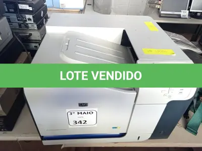 LOTE 342 - 01 IMPRESSORA COLORIDA MODELO:3525N MARCA HP. (NO ESTADO) ATENÇÃO! FAZER A VISITAÇÃO ANTES DE ARREMATAR, NÃO SABEMOS SE FUNCIONA. LEILÃO NÃO TEM GARANTIA E NEM DEVOLUÇÃO, SUJEITO A POSSÍVEIS AVARIAS VISÍVEIS/OCULTAS E/OU AUSÊNCIA DE COMPONENTES.