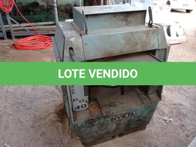 LOTE 483 - 01 DESENGROSSADEIRA PARA MARCENARIA COM BOCA DE 40 MARCA INVICTA. (NO ESTADO) ATENÇÃO! FAZER A VISITAÇÃO ANTES DE ARREMATAR, NÃO SABEMOS SE FUNCIONA. LEILÃO NÃO TEM GARANTIA E NEM DEVOLUÇÃO, SUJEITO A POSSÍVEIS AVARIAS VISÍVEIS/OCULTAS E/OU AUSÊNCIA DE COMPONENTES.