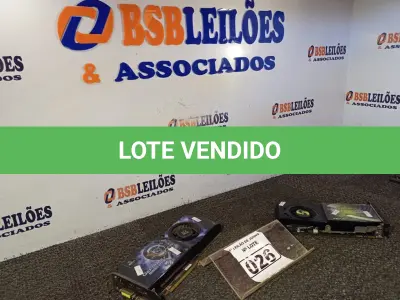 LOTE 026 - 02 PLACAS DE VÍDEO GFORCER 9800GTX DE 512MB.  (NO ESTADO) ATENÇÃO! FAZER A VISITAÇÃO ANTES DE ARREMATAR, NÃO SABEMOS SE FUNCIONA. LEILÃO NÃO TEM GARANTIA E NEM DEVOLUÇÃO, SUJEITO A POSSÍVEIS AVARIAS VISÍVEIS/OCULTAS E/OU AUSÊNCIA DE COMPONENTES.