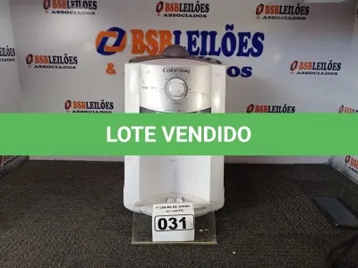 LOTE 031 - 01 PURIFICADOR DE ÁGUA REFRIGERADA MARCA COLORMAQ 220V. (NO ESTADO) ATENÇÃO! FAZER A VISITAÇÃO ANTES DE ARREMATAR, NÃO SABEMOS SE FUNCIONA. LEILÃO NÃO TEM GARANTIA E NEM DEVOLUÇÃO, SUJEITO A POSSÍVEIS AVARIAS VISÍVEIS/OCULTAS E/OU AUSÊNCIA DE COMPONENTES.