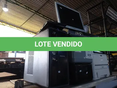 LOTE 419 - 04 IMPRESSORAS, 02 SUCATAS DE NOTEBOOK, 01 CPU, 01 MONITOR E 01 TECLADO. (NO ESTADO) ATENÇÃO! FAZER A VISITAÇÃO ANTES DE ARREMATAR, NÃO SABEMOS SE FUNCIONA. LEILÃO NÃO TEM GARANTIA E NEM DEVOLUÇÃO, SUJEITO A POSSÍVEIS AVARIAS VISÍVEIS/OCULTAS E/OU AUSÊNCIA DE COMPONENTES.