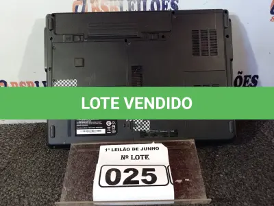 LOTE 025 - 01 NOTEBOOK MARCA INTELBRAS. (LIGANDO) (NO ESTADO) ATENÇÃO! FAZER A VISITAÇÃO ANTES DE ARREMATAR, NÃO SABEMOS SE FUNCIONA. LEILÃO NÃO TEM GARANTIA E NEM DEVOLUÇÃO, SUJEITO A POSSÍVEIS AVARIAS VISÍVEIS/OCULTAS E/OU AUSÊNCIA DE COMPONENTES.