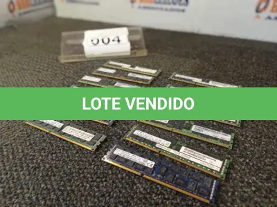 LOTE 004 - 01 LOTE COM 12 MEMÓRIAS PARA SERVIDOR, SENDO 11 DE 16GB E 01 DE 8GB. (NO ESTADO) ATENÇÃO! FAZER A VISITAÇÃO ANTES DE ARREMATAR, NÃO SABEMOS SE FUNCIONA. LEILÃO NÃO TEM GARANTIA E NEM DEVOLUÇÃO, SUJEITO A POSSÍVEIS AVARIAS VISÍVEIS/OCULTAS E/OU AUSÊNCIA DE COMPONENTES.