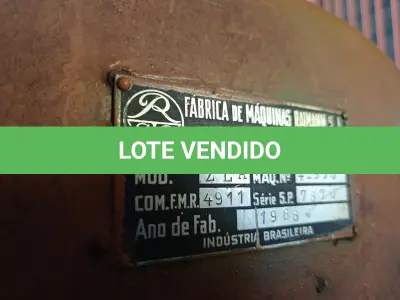 LOTE 473 - 01 RESPIGADEIRA PARA MARCENARIA MARCA MARAJÓ. (NO ESTADO) ATENÇÃO! FAZER A VISITAÇÃO ANTES DE ARREMATAR, NÃO SABEMOS SE FUNCIONA. LEILÃO NÃO TEM GARANTIA E NEM DEVOLUÇÃO, SUJEITO A POSSÍVEIS AVARIAS VISÍVEIS/OCULTAS E/OU AUSÊNCIA DE COMPONENTES.