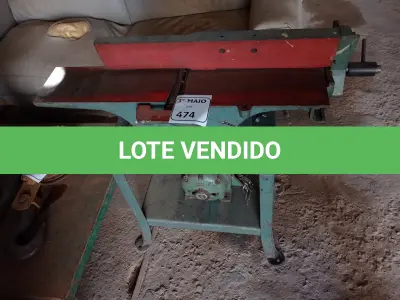 LOTE 474 - 01 PLAINA DESEMPENADEIRA DE BANCADA MARCA ACERBI. (NO ESTADO) ATENÇÃO! FAZER A VISITAÇÃO ANTES DE ARREMATAR, NÃO SABEMOS SE FUNCIONA. LEILÃO NÃO TEM GARANTIA E NEM DEVOLUÇÃO, SUJEITO A POSSÍVEIS AVARIAS VISÍVEIS/OCULTAS E/OU AUSÊNCIA DE COMPONENTES.