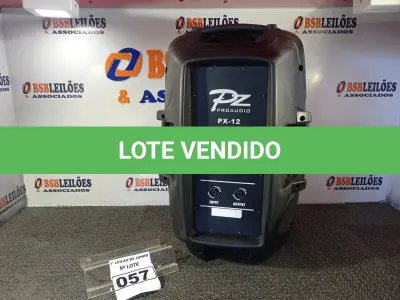 LOTE 057 - 01 CAIXA DE SOM PZ PROPASSIVE PRO ÁUDIO PX-12 (NOVA). (NO ESTADO) ATENÇÃO! FAZER A VISITAÇÃO ANTES DE ARREMATAR, NÃO SABEMOS SE FUNCIONA. LEILÃO NÃO TEM GARANTIA E NEM DEVOLUÇÃO, SUJEITO A POSSÍVEIS AVARIAS VISÍVEIS/OCULTAS E/OU AUSÊNCIA DE COMPONENTES.