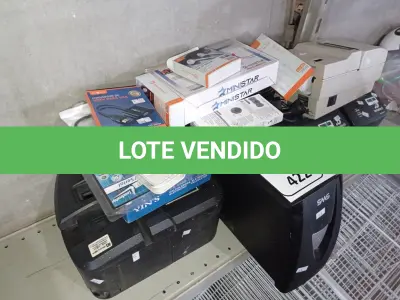 LOTE 422 - 02 ESTABILIZADORES, 03 IMPRESSORAS DE CUPOM, 01 RELÓGIO DE PONTO E PERIFÉRICOS DIVERSOS.  (NO ESTADO) ATENÇÃO! FAZER A VISITAÇÃO ANTES DE ARREMATAR, NÃO SABEMOS SE FUNCIONA. LEILÃO NÃO TEM GARANTIA E NEM DEVOLUÇÃO, SUJEITO A POSSÍVEIS AVARIAS VISÍVEIS/OCULTAS E/OU AUSÊNCIA DE COMPONENTES.