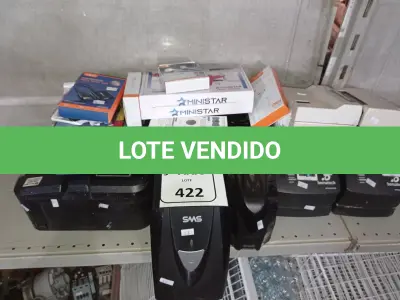 LOTE 422 - 02 ESTABILIZADORES, 03 IMPRESSORAS DE CUPOM, 01 RELÓGIO DE PONTO E PERIFÉRICOS DIVERSOS.  (NO ESTADO) ATENÇÃO! FAZER A VISITAÇÃO ANTES DE ARREMATAR, NÃO SABEMOS SE FUNCIONA. LEILÃO NÃO TEM GARANTIA E NEM DEVOLUÇÃO, SUJEITO A POSSÍVEIS AVARIAS VISÍVEIS/OCULTAS E/OU AUSÊNCIA DE COMPONENTES.