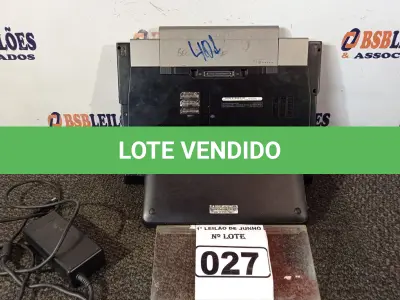LOTE 027 - 01 NOTEBOOK MARCA DELL LATITUDE E6500 COM FONTE INCOMPLETA FALTANDO CABO DE FORÇA 01 NETBOOK MARCA HP SEM FONTE. (NO ESTADO) ATENÇÃO! FAZER A VISITAÇÃO ANTES DE ARREMATAR, NÃO SABEMOS SE FUNCIONA. LEILÃO NÃO TEM GARANTIA E NEM DEVOLUÇÃO, SUJEITO A POSSÍVEIS AVARIAS VISÍVEIS/OCULTAS E/OU AUSÊNCIA DE COMPONENTES.