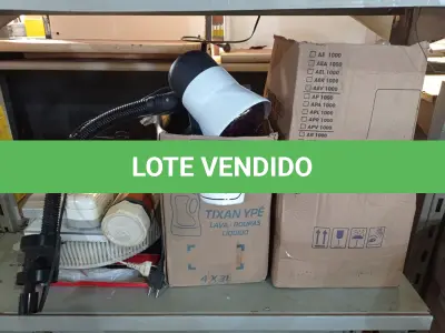LOTE 413 - 01 LOTE DE MATERIAIS ELÉTRICOS E DIVERSOS. (NO ESTADO) ATENÇÃO! FAZER A VISITAÇÃO ANTES DE ARREMATAR, NÃO SABEMOS SE FUNCIONA. LEILÃO NÃO TEM GARANTIA E NEM DEVOLUÇÃO, SUJEITO A POSSÍVEIS AVARIAS VISÍVEIS/OCULTAS E/OU AUSÊNCIA DE COMPONENTES.