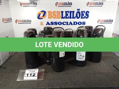LOTE 112 - 10 GARRAFAS DE CAFÉ. (NO ESTADO) ATENÇÃO! FAZER A VISITAÇÃO ANTES DE ARREMATAR, NÃO SABEMOS SE FUNCIONA. LEILÃO NÃO TEM GARANTIA E NEM DEVOLUÇÃO, SUJEITO A POSSÍVEIS AVARIAS VISÍVEIS/OCULTAS E/OU AUSÊNCIA DE COMPONENTES.