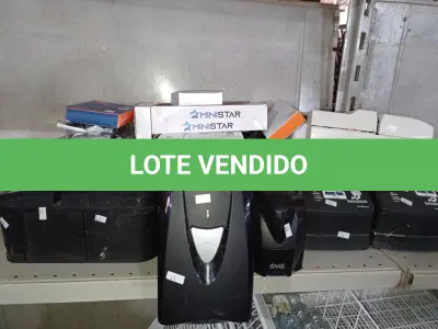 LOTE 422 - 02 ESTABILIZADORES, 03 IMPRESSORAS DE CUPOM, 01 RELÓGIO DE PONTO E PERIFÉRICOS DIVERSOS.  (NO ESTADO) ATENÇÃO! FAZER A VISITAÇÃO ANTES DE ARREMATAR, NÃO SABEMOS SE FUNCIONA. LEILÃO NÃO TEM GARANTIA E NEM DEVOLUÇÃO, SUJEITO A POSSÍVEIS AVARIAS VISÍVEIS/OCULTAS E/OU AUSÊNCIA DE COMPONENTES.