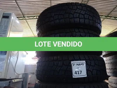 LOTE 417 - 04 PNEUS REMOLD 205/60 ARO 16. (NO ESTADO) ATENÇÃO! FAZER A VISITAÇÃO ANTES DE ARREMATAR, NÃO SABEMOS SE FUNCIONA. LEILÃO NÃO TEM GARANTIA E NEM DEVOLUÇÃO, SUJEITO A POSSÍVEIS AVARIAS VISÍVEIS/OCULTAS E/OU AUSÊNCIA DE COMPONENTES.