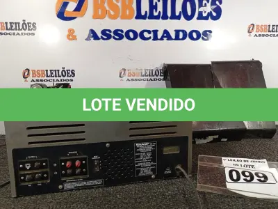 LOTE 099 - 01 APARELHO DE SOM 3X1 ANTIGO MARCA SHARP MODELO SG-12B. (NO ESTADO) ATENÇÃO! FAZER A VISITAÇÃO ANTES DE ARREMATAR, NÃO SABEMOS SE FUNCIONA. LEILÃO NÃO TEM GARANTIA E NEM DEVOLUÇÃO, SUJEITO A POSSÍVEIS AVARIAS VISÍVEIS/OCULTAS E/OU AUSÊNCIA DE COMPONENTES.