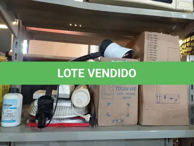 LOTE 413 - 01 LOTE DE MATERIAIS ELÉTRICOS E DIVERSOS. (NO ESTADO) ATENÇÃO! FAZER A VISITAÇÃO ANTES DE ARREMATAR, NÃO SABEMOS SE FUNCIONA. LEILÃO NÃO TEM GARANTIA E NEM DEVOLUÇÃO, SUJEITO A POSSÍVEIS AVARIAS VISÍVEIS/OCULTAS E/OU AUSÊNCIA DE COMPONENTES.
