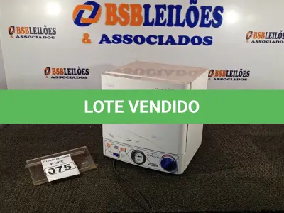LOTE 075 - 01 ESTUFA PARA ESTERILIZAÇÃO ODONTÉCNICA MARCA OMEGA. (NO ESTADO) ATENÇÃO! FAZER A VISITAÇÃO ANTES DE ARREMATAR, NÃO SABEMOS SE FUNCIONA. LEILÃO NÃO TEM GARANTIA E NEM DEVOLUÇÃO, SUJEITO A POSSÍVEIS AVARIAS VISÍVEIS/OCULTAS E/OU AUSÊNCIA DE COMPONENTES.