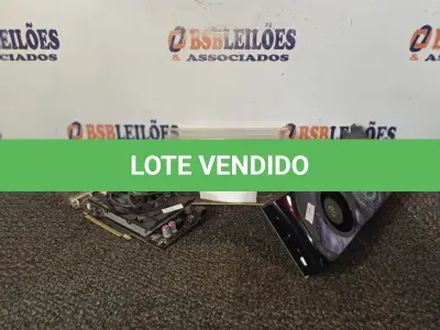 LOTE 005 - 02 PLACAS DE VÍDEO, SENDO 01 DE 1GB E 01 DE 512MB. (NO ESTADO) ATENÇÃO! FAZER A VISITAÇÃO ANTES DE ARREMATAR, NÃO SABEMOS SE FUNCIONA. LEILÃO NÃO TEM GARANTIA E NEM DEVOLUÇÃO, SUJEITO A POSSÍVEIS AVARIAS VISÍVEIS/OCULTAS E/OU AUSÊNCIA DE COMPONENTES.
