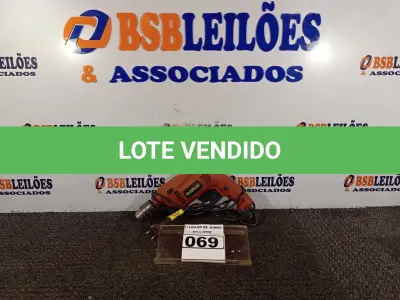 LOTE 069 - 01 PARAFUSADEIRA/FURADEIRA MARCA SCHUZ 220V. (NO ESTADO) ATENÇÃO! FAZER A VISITAÇÃO ANTES DE ARREMATAR, NÃO SABEMOS SE FUNCIONA. LEILÃO NÃO TEM GARANTIA E NEM DEVOLUÇÃO, SUJEITO A POSSÍVEIS AVARIAS VISÍVEIS/OCULTAS E/OU AUSÊNCIA DE COMPONENTES.